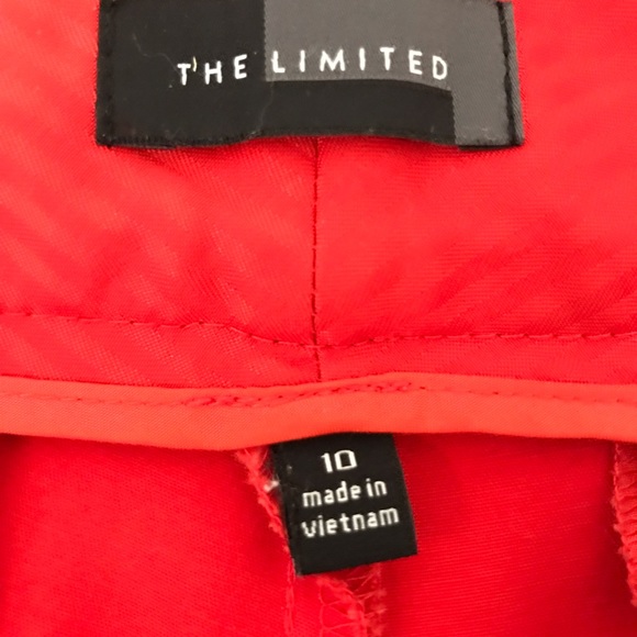 The Limited red straight leg pants. Size 10. - Picture 6 of 6